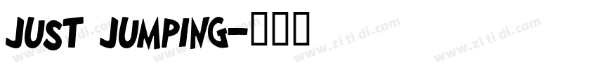 Just Jumping字体转换